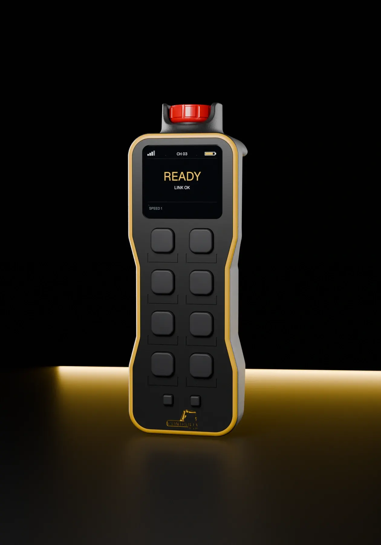 C-H80T-D remote control, front view