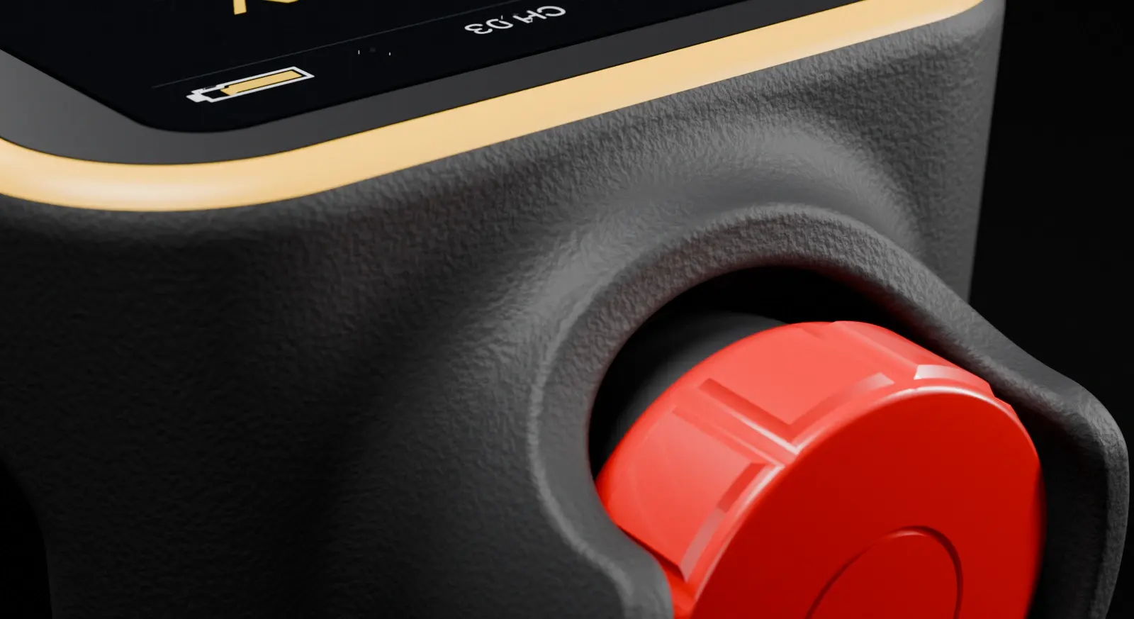 Emergency stop and display of the C-H80T-D